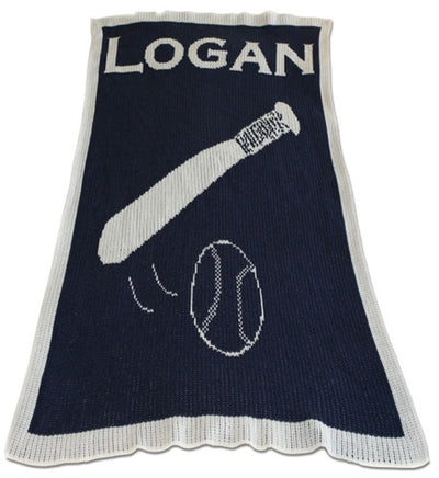 Personalized Blanket Baseball