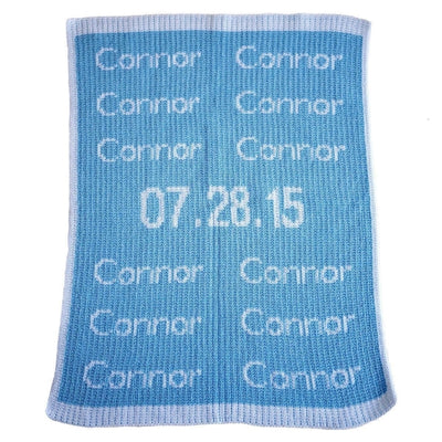 Personalized Blanket Repeated Name