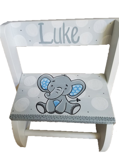 Blue Elephant Flip stool