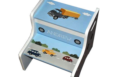 Cars Trucks Two step stool