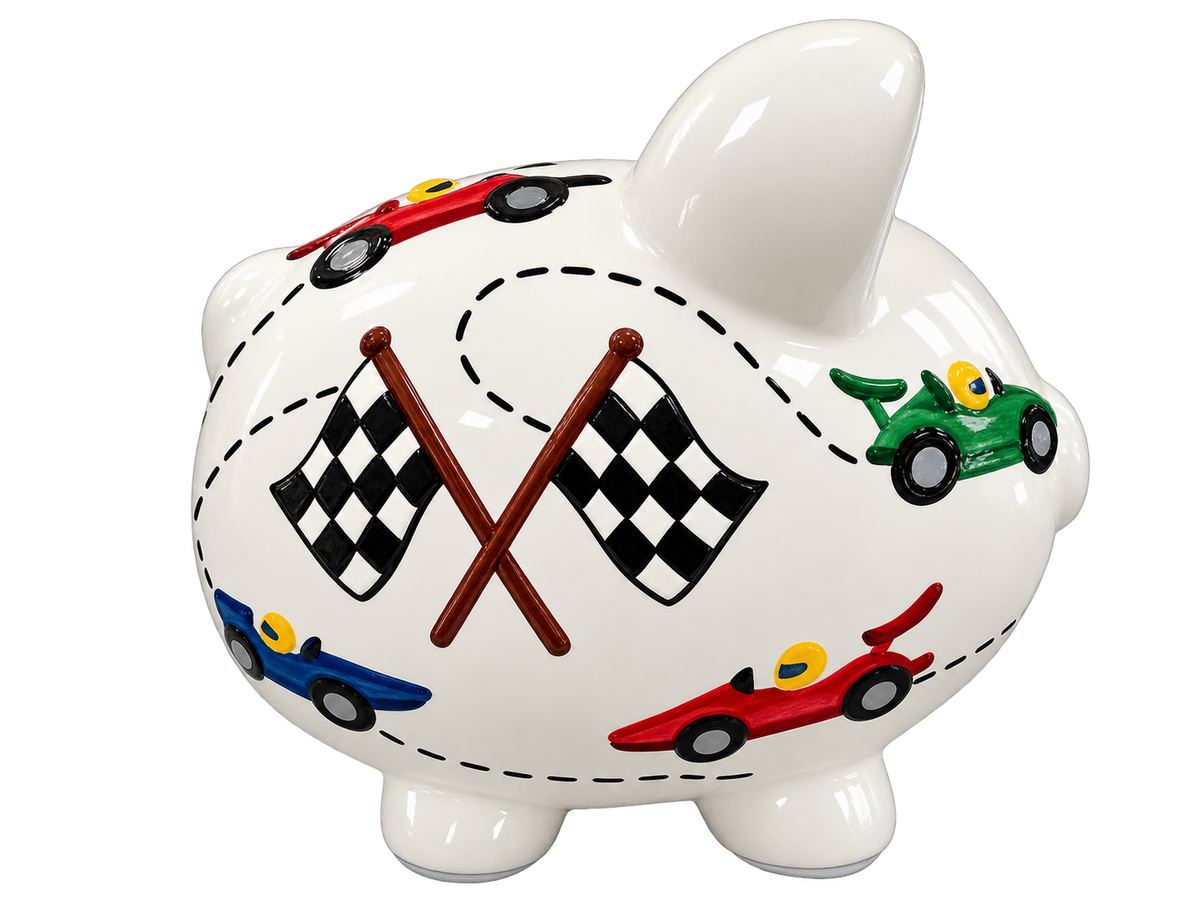 Race Cars Piggy bank