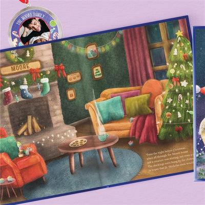 Our Family’s Night Before Christmas Personalized Book Gold Foil Edition