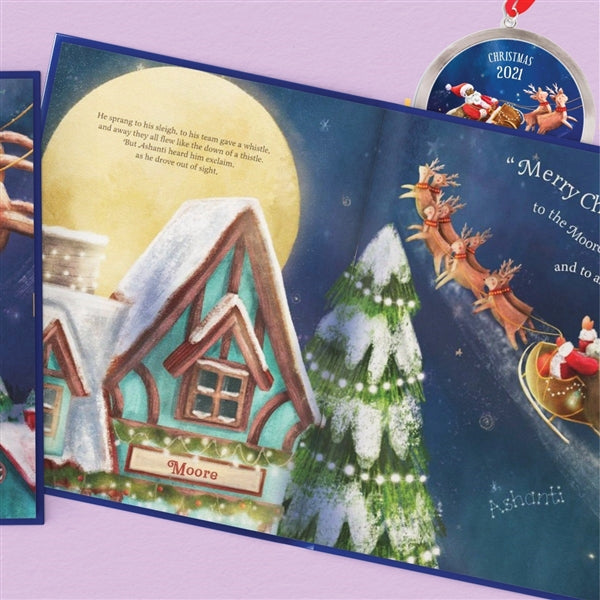 Our Family’s Night Before Christmas Personalized Book Gold Foil Edition