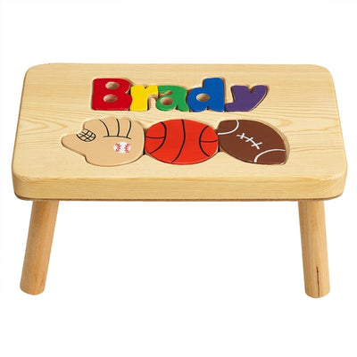 personalized puzzle step stool Nat sports
