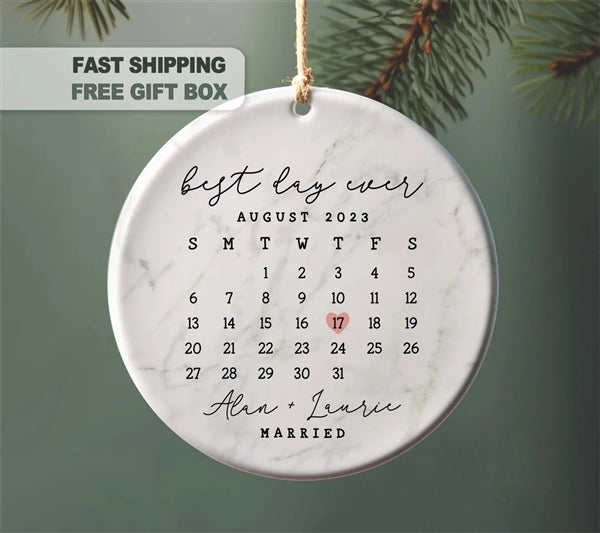 Wedding Day Ornament