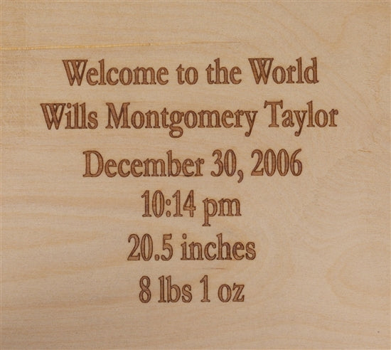 personalized puzzle Maple flip stool