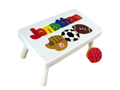 White sports stool