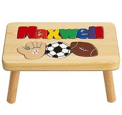 Personalized Puzzle Step Stool: A Unique Keepsake That Builds Learning & Independence
