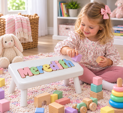 How Many Letters Fit on a Personalized Name Stool?