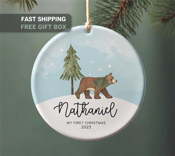 Woodland Bear Ornament