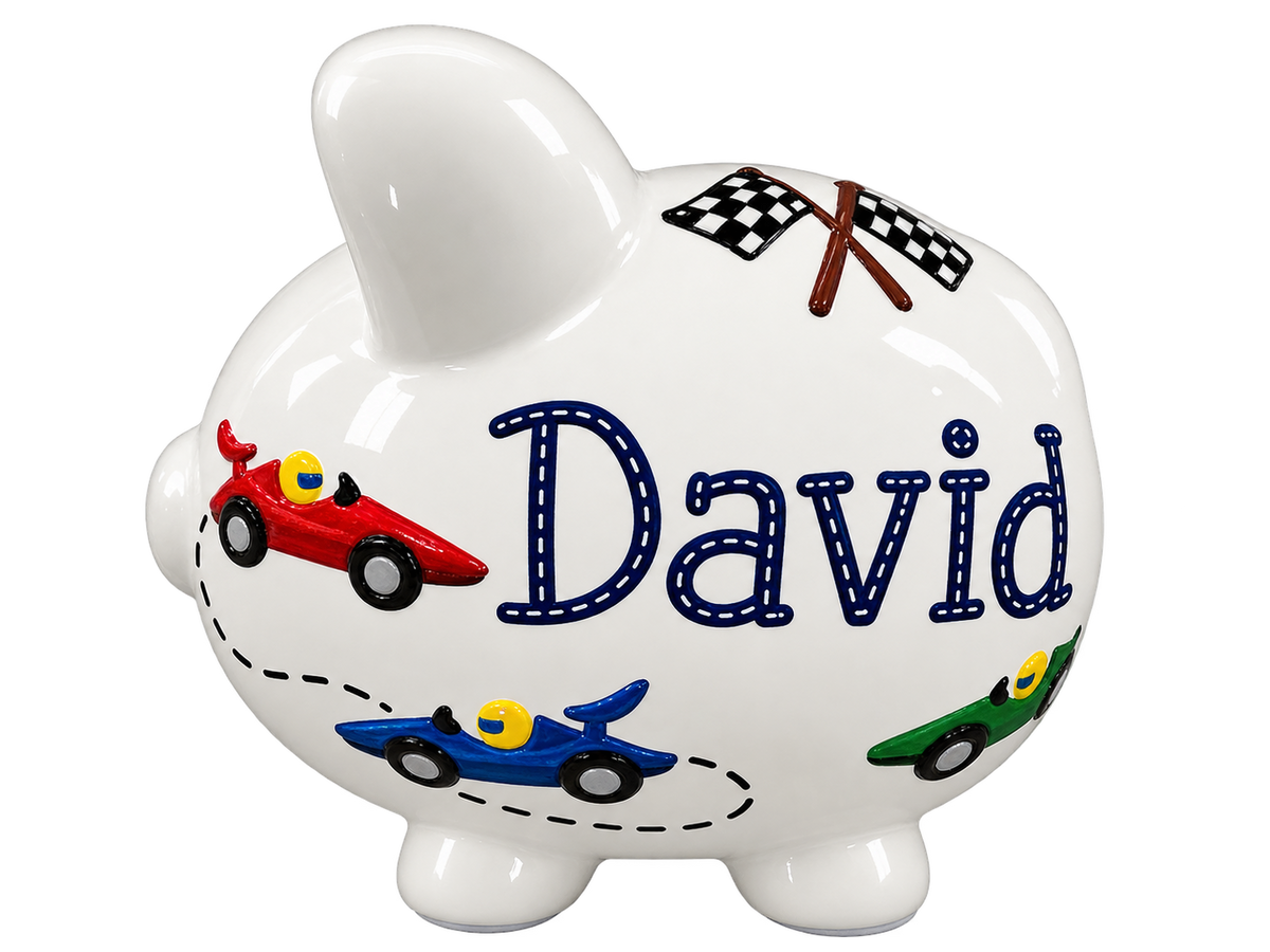 Race Cars Piggy bank