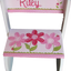 Delicate Pink Daisy Garden flip stool