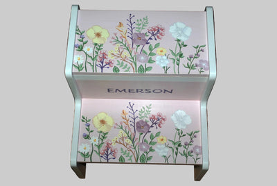 Wild Flowers two step stool