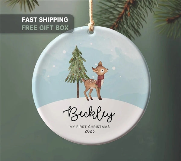 Woodland  Deer Ornament