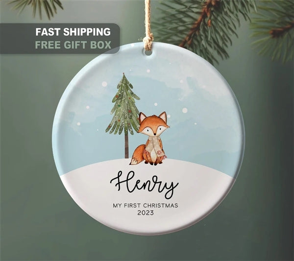 Woodland  Fox Ornament