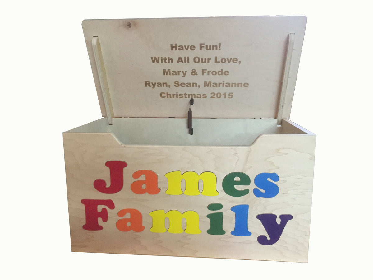 White Name Toy Box