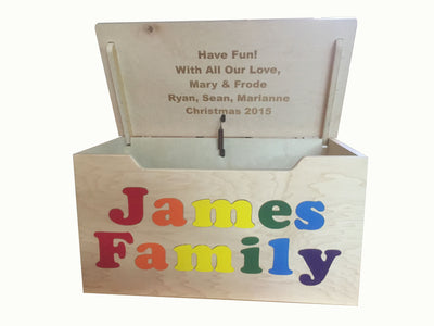 Black Name Toy Box