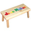 Personalized Puzzle step stool large SOLID wood