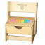 Personalized Puzzle step N store SOLID wood stool
