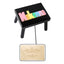 Personalized Puzzle black step stool small SOLID wood