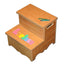 Personalized Puzzle Flip Top Two step SOLID wood stool