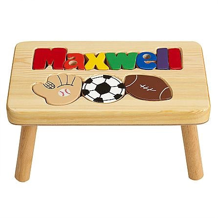 Personalized Puzzle Step Stool 1