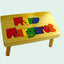 personalized puzzle step stool Natural Double Name