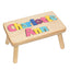 personalized puzzle step stool Natural Double Name