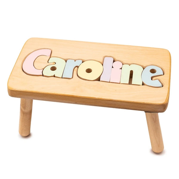 Classic personalized puzzle step stool