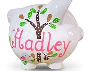 Owls birds butterfly bank