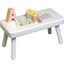 personalized puzzle step stool white