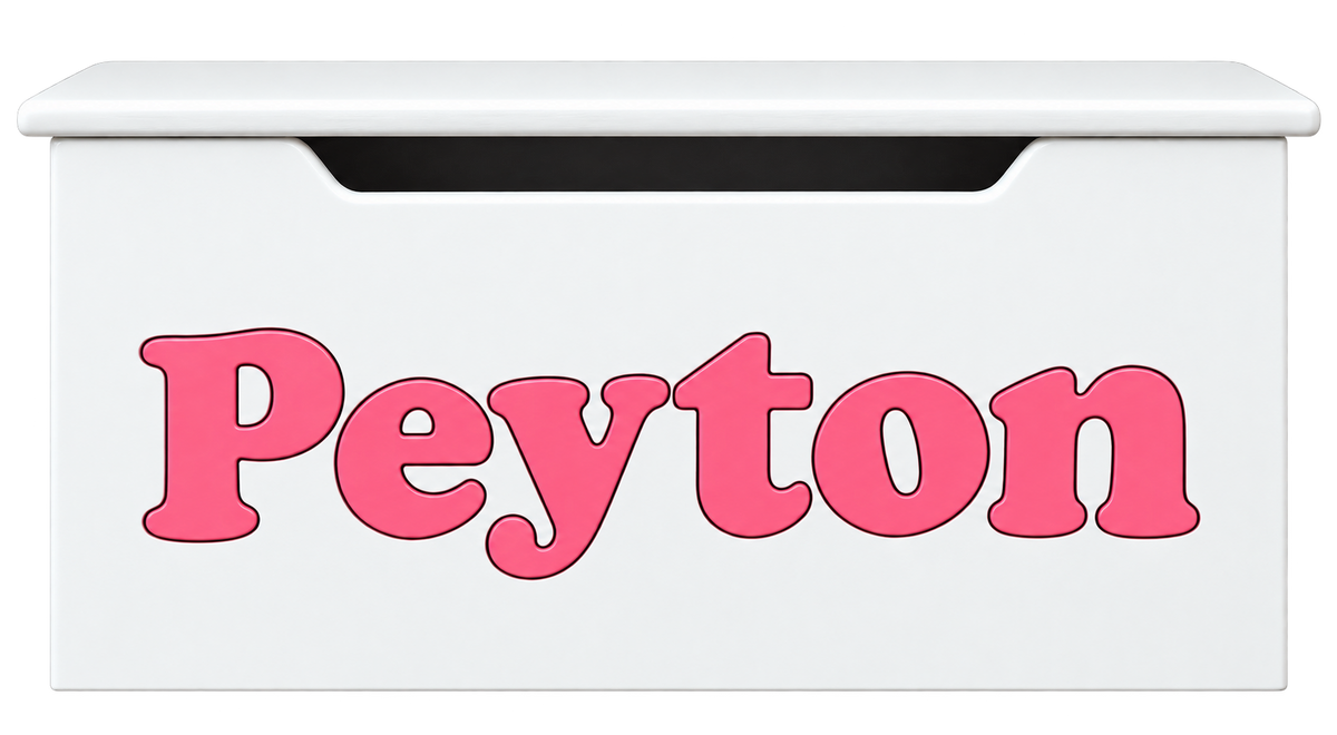 White Name Toy Box
