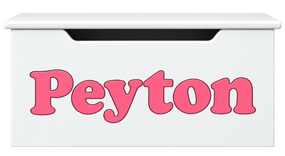White Name Toy Box