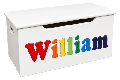 White Name Toy Box