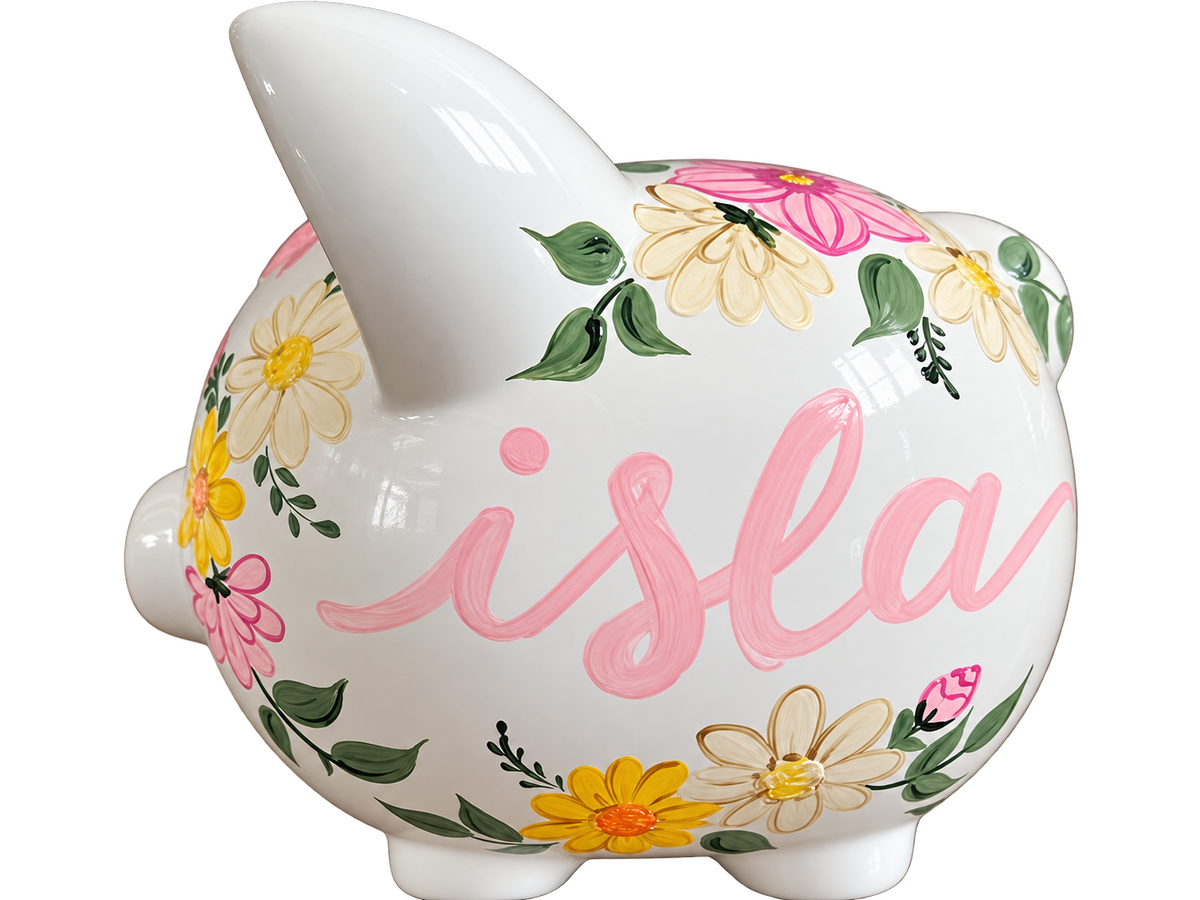 Isla Floral Garden Piggy bank