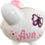 Pink Butterfly Piggy bank