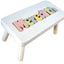 personalized puzzle step stool white